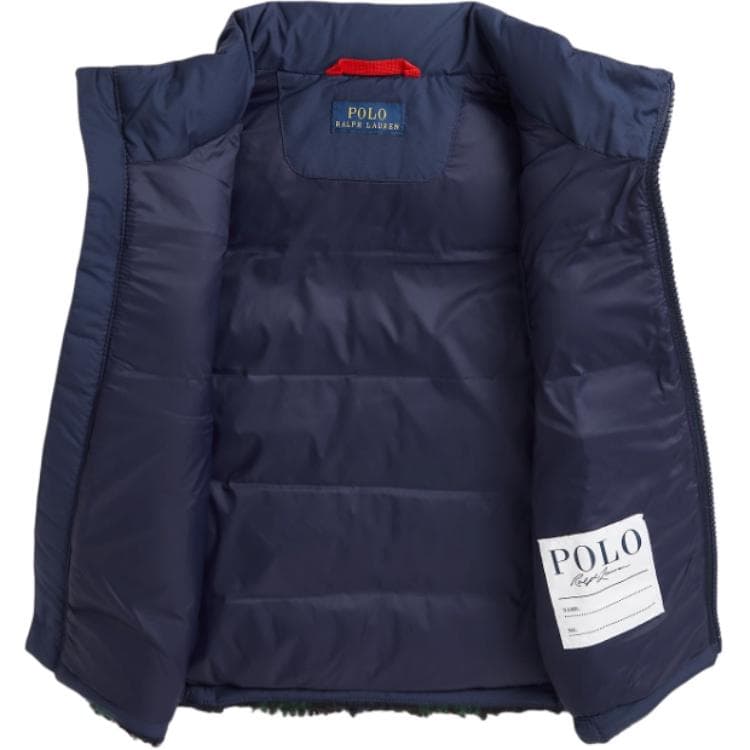 Пуховый жилет Polo Ralph Lauren FW24 темно-синий детский - изображение 3