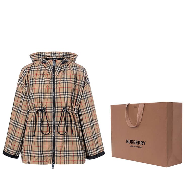 Куртка Burberry Classic Check Hoodie Jacket Khaki - изображение 5