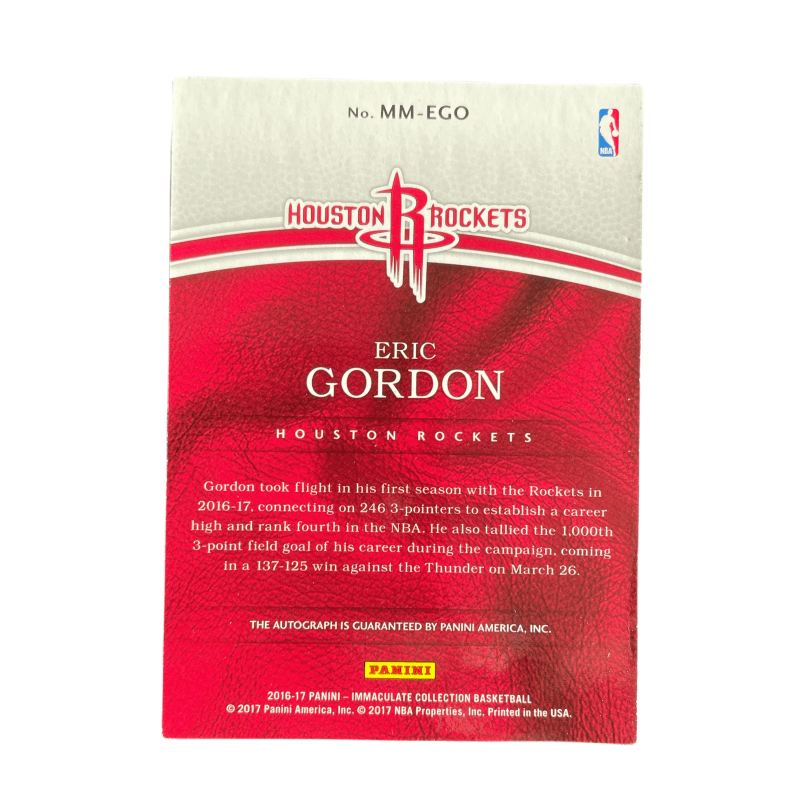 Коллекционные карточки PANINI IMM Любовь Ракета Эрик Гордон Дигенге Современный Marks Фирменная Карта Звезда Карта Карта пройдет через - изображение 2