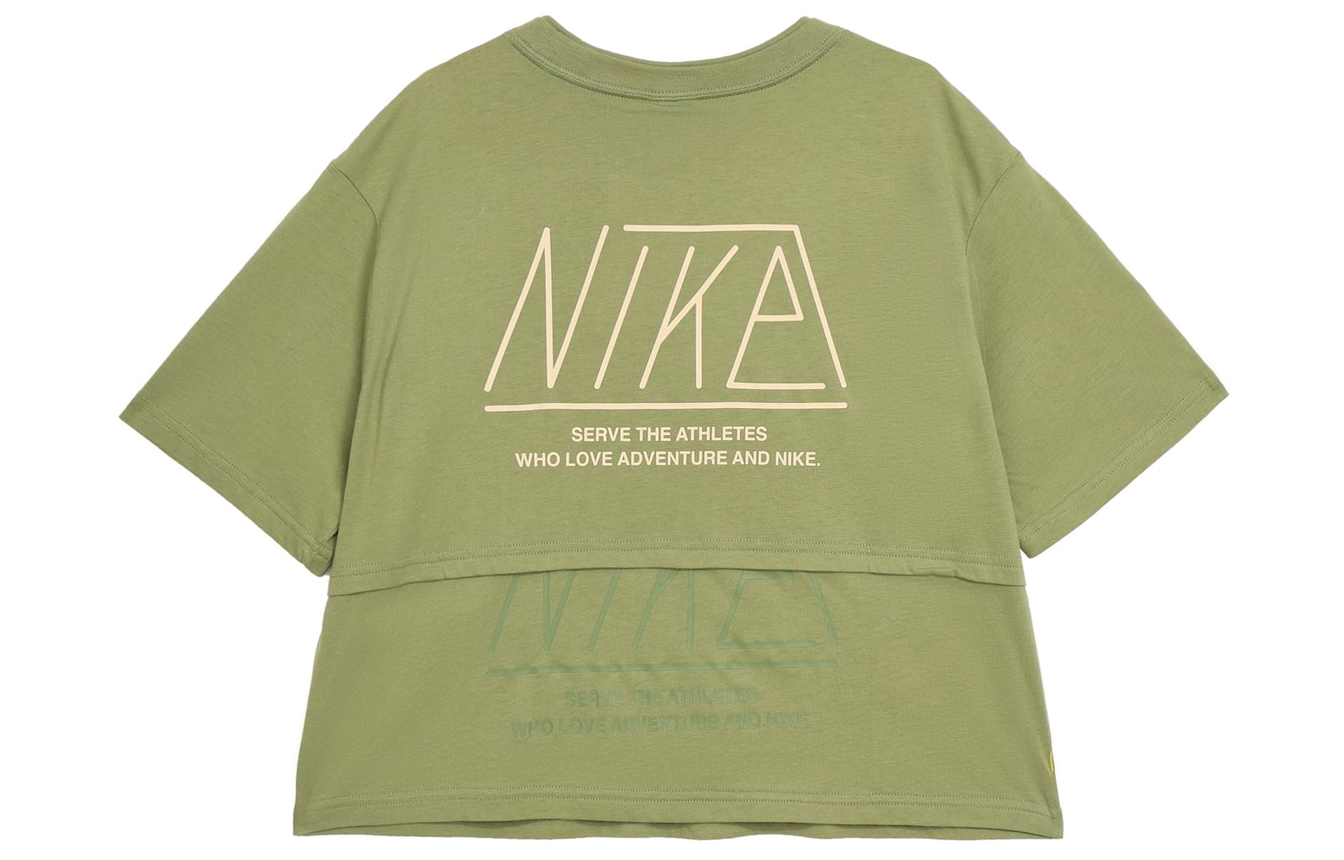Футболка NIKE Зеленые Женские Футболки - изображение 2