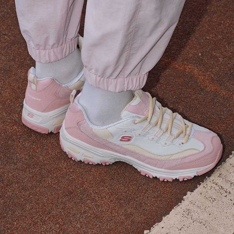 Кроссовки Skechers D'LITES 1.0 White Pink - изображение 5