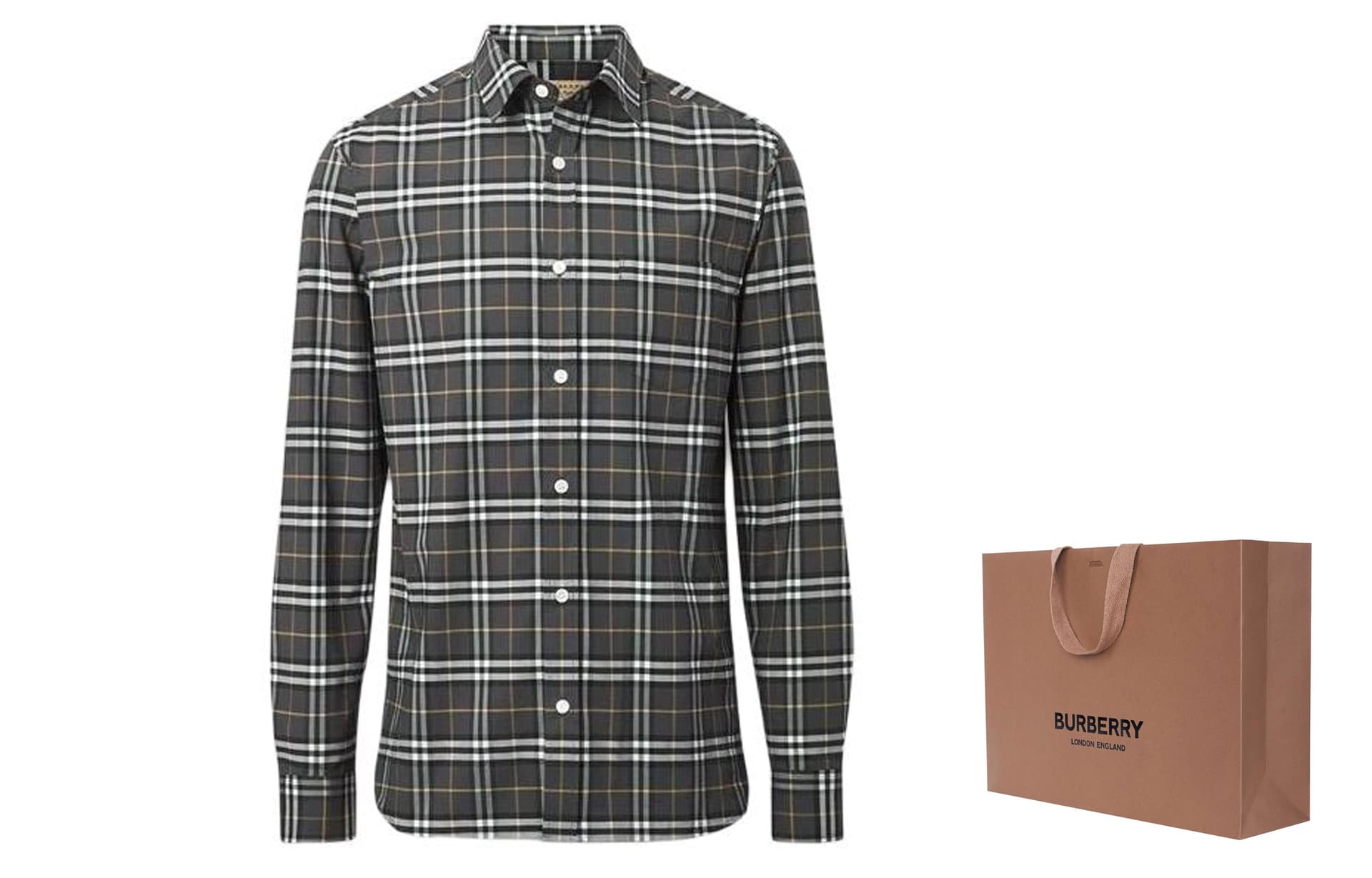 Рубашка Burberry Рубашка Мужская Многоцветная - изображение 2