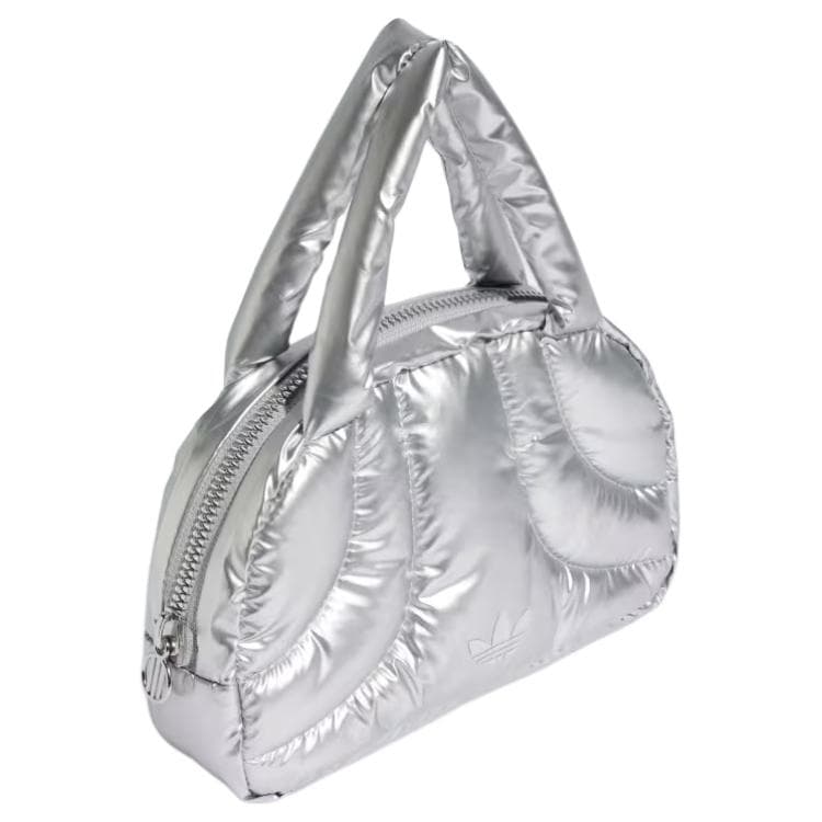 Сумка Adidas Originals Полиуретан Bowling Bag Мини Сумка Женская Серебряная - изображение 2