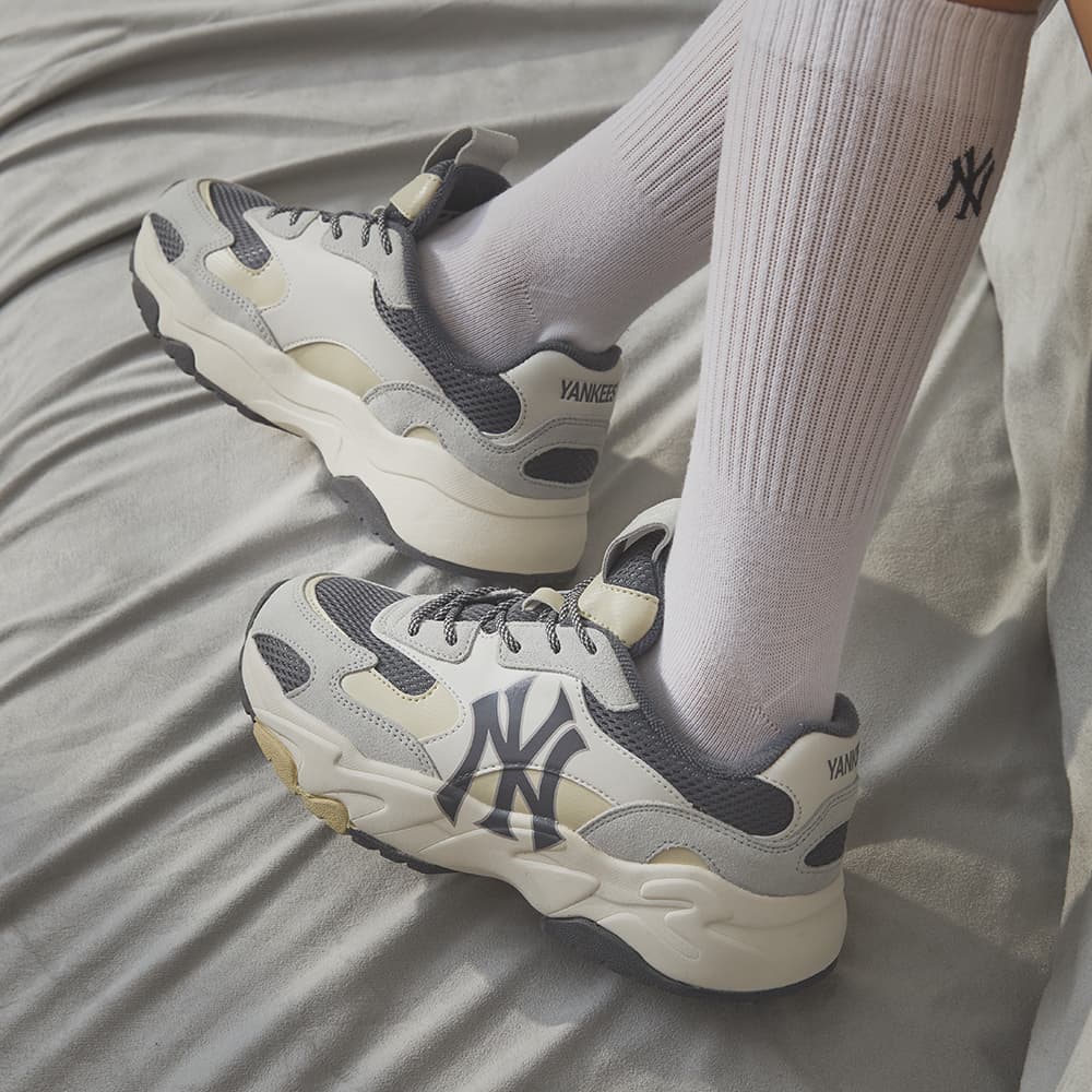 Кроссовки MLB Retro Platform Sneakers Grey - изображение 6