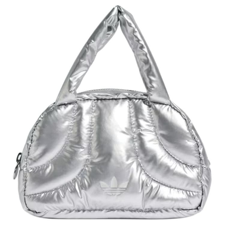 Сумка Adidas Originals Полиуретан Bowling Bag Мини Сумка Женская Серебряная - изображение 1
