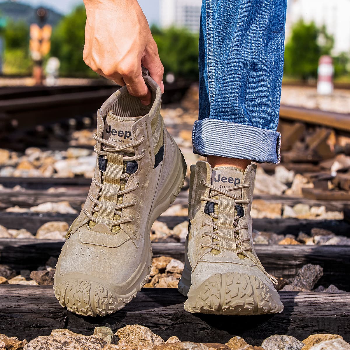 Ботинки уличные Jeep Outdoor Boots Khaki - изображение 6
