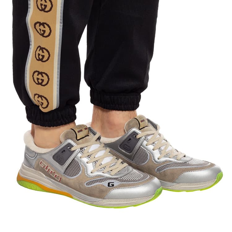 Кроссовки GUCCI Ultrapace Silver Metallic' - изображение 6