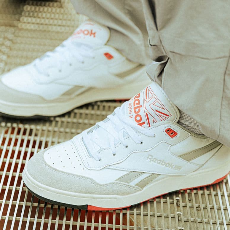 Ретро баскетбольные кроссовки Reebok BB 4000 2 White Grey - изображение 4