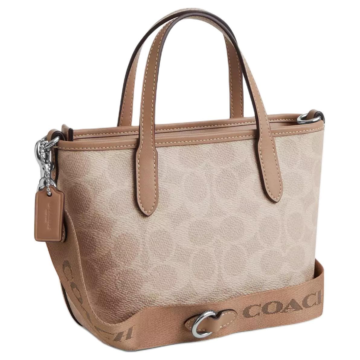 Сумка COACH Городская Сумка из искусственной кожи Сумка для покупок Сумка через плечо Сумка мини Женская цвет тауп - изображение 2