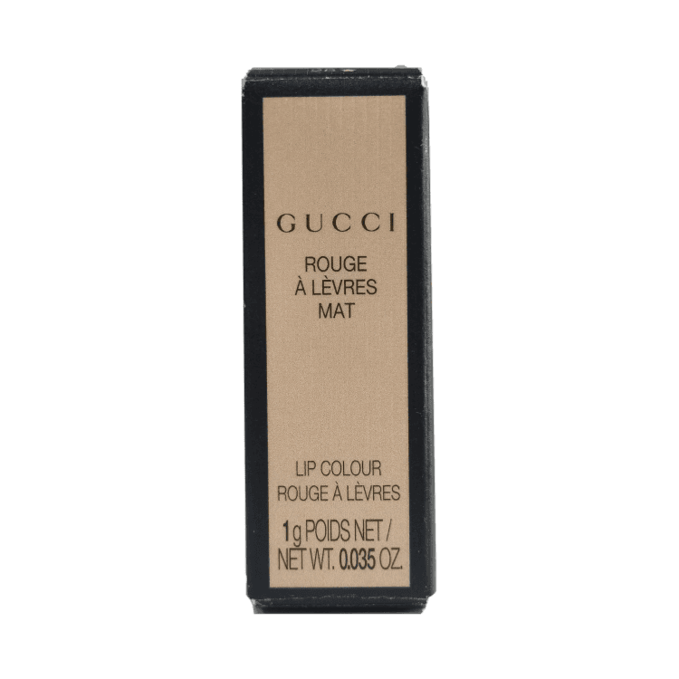 Пробник помады Gucci Small Gold Tube бальзам для губ с эффектом плюш бархат увлажняющий 1 г - изображение 2