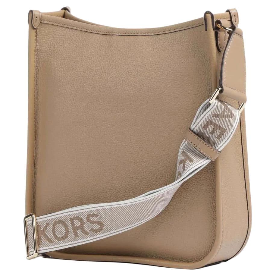 Мини-сумка MICHAEL KORS Luisa Зернистая текстура кожа Сумка через плечо Женская Светло-коричневая - изображение 4