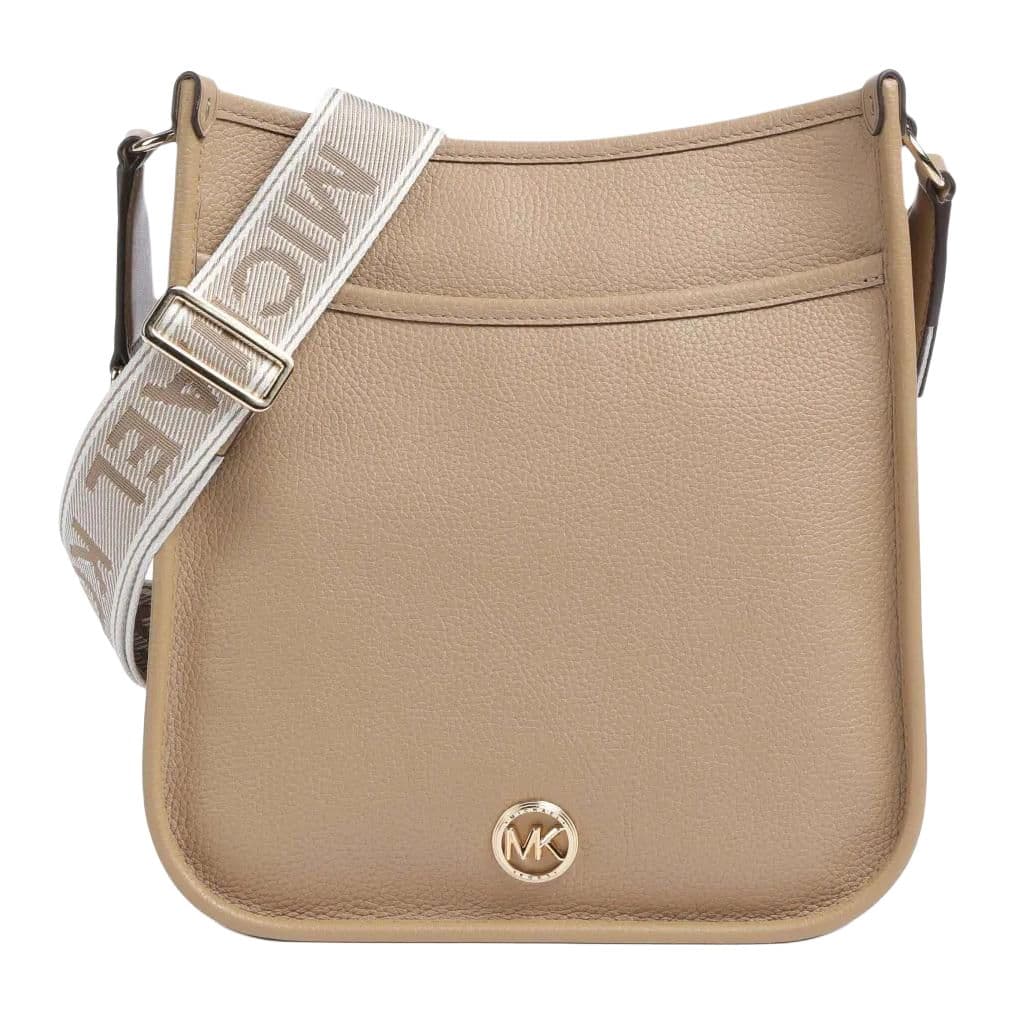 Мини-сумка MICHAEL KORS Luisa Зернистая текстура кожа Сумка через плечо Женская Светло-коричневая - изображение 1
