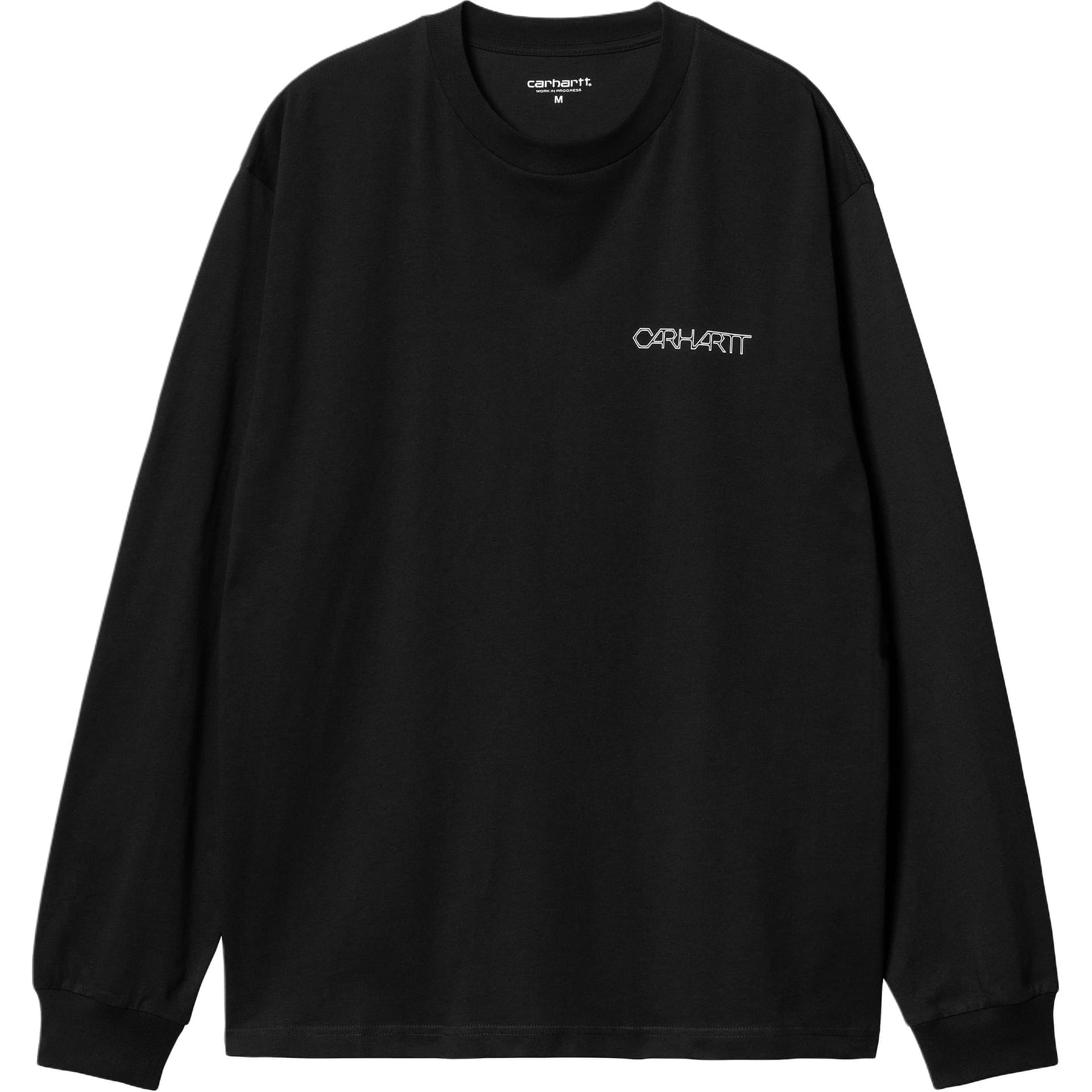 Футболка Carhartt WIP FW24 L H Detroit Стандартный Размер T-Рубашка Мужская Черная - изображение 2