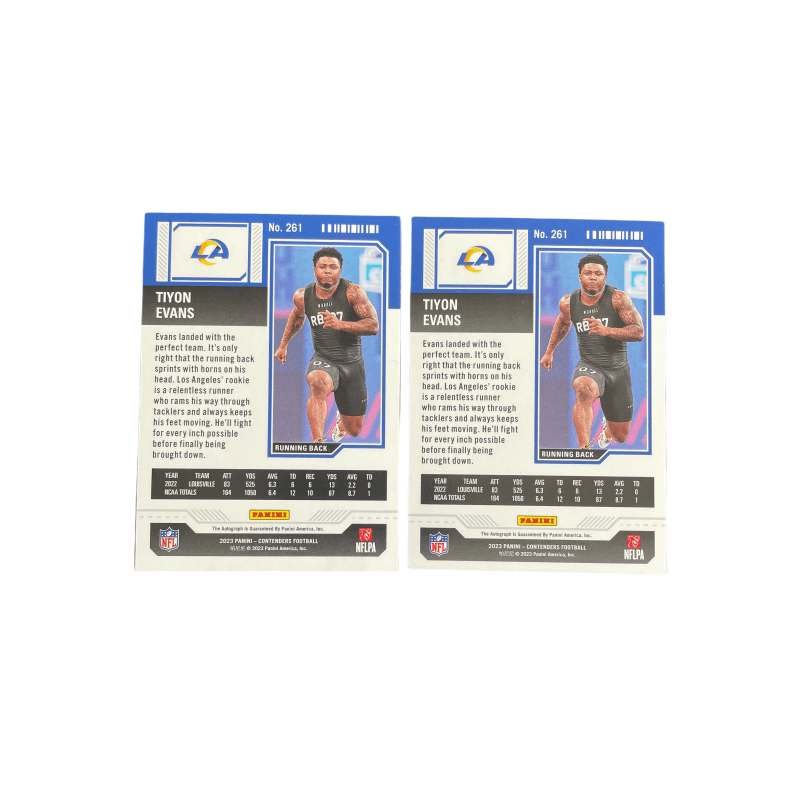 Коллекционные карточки PANINI 2023 Шар Game Ticket Новые звезды Rc Rams Evans Фирменная карта Игрокская карта Коллекционная карта - изображение 2
