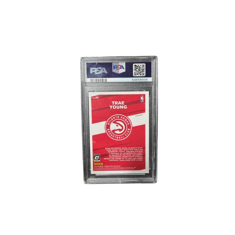 PANINI Donruss Optic Trae Young MY House Серебряная Сложенная Особенная Карта PSA10 Сертифицированные Карты 1 Упаковка - изображение 2