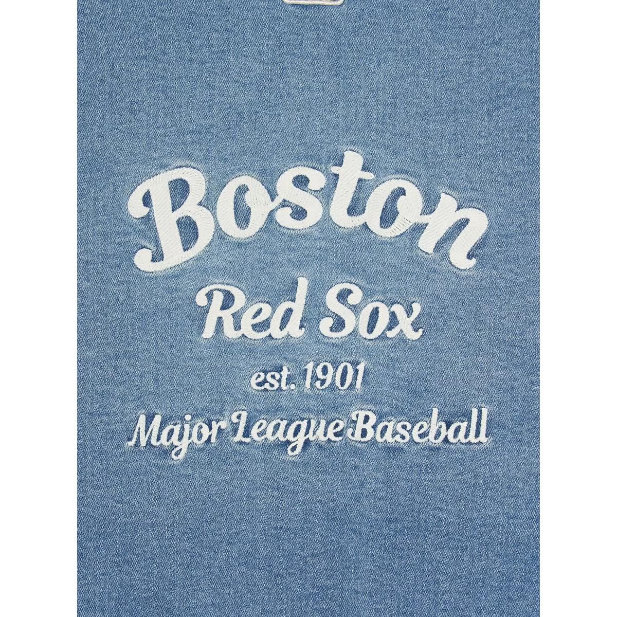 mlb VARSITY Письмо Рубашка Весна-осень Детский Синий - изображение 6