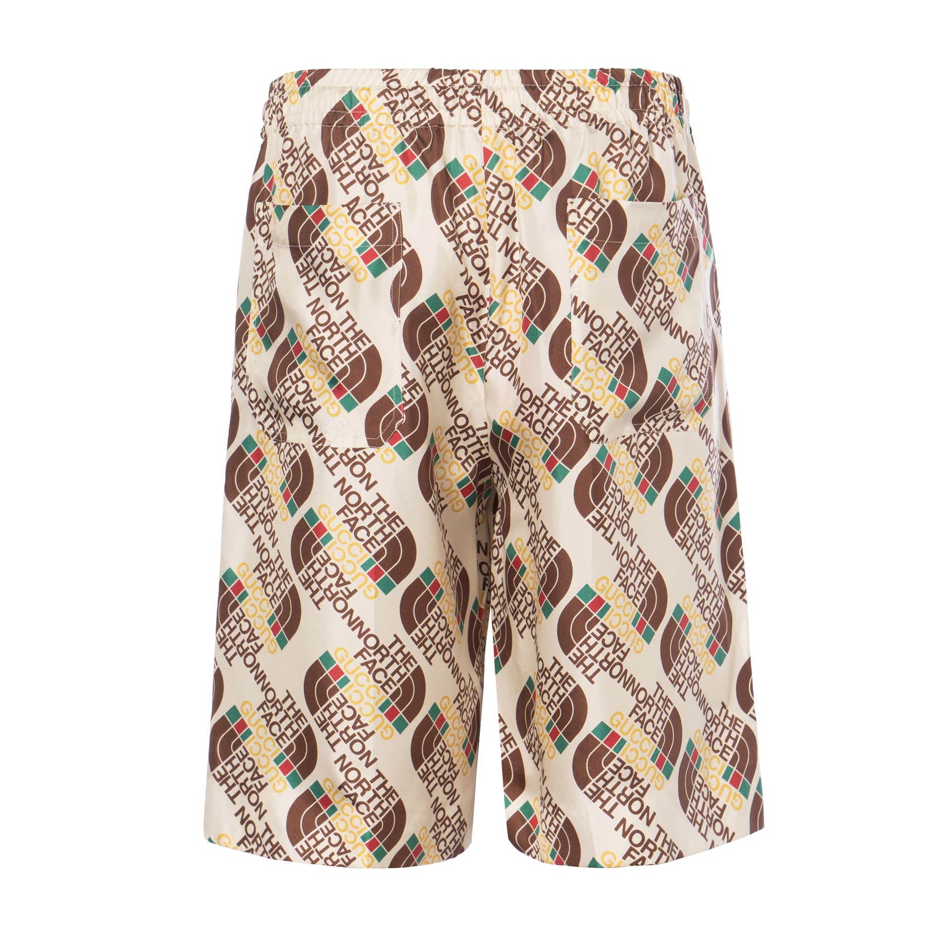 Шорты GUCCI x THE NORTH FACE SS21 Logo Shorts Brown - изображение 2