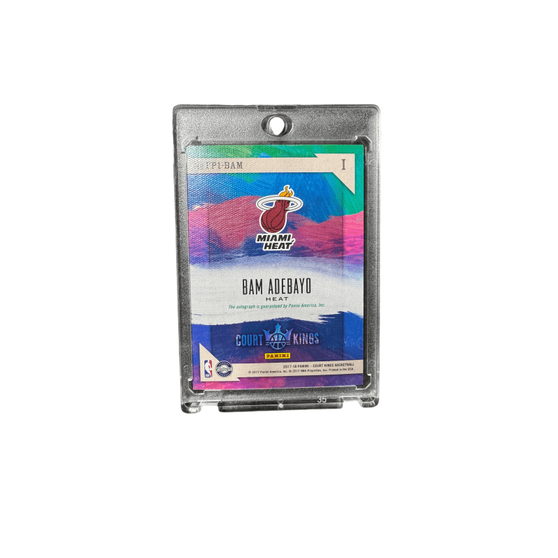 Коллекционные карточки PANINI Бам Адебайо PANINI Court Kings 2017 18 Термо Подписанная Картина Карты Спортивные Карты 1 Размер - изображение 2