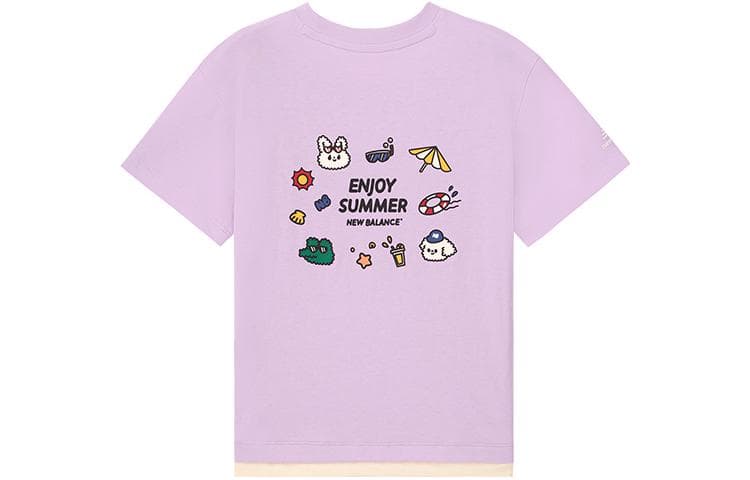 Футболка New Balance Printed Crew Tee Purple - изображение 2