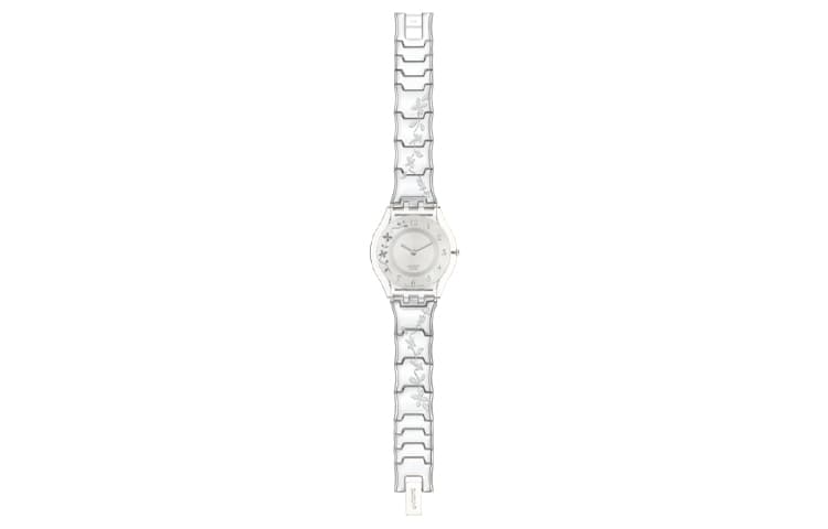 Часы Swatch Quartz Механизм 30 м Водонепроницаемые Женские Часы 34 мм Серебристый Циферблат Смола Пластиковый Корпус Часов - изображение 2