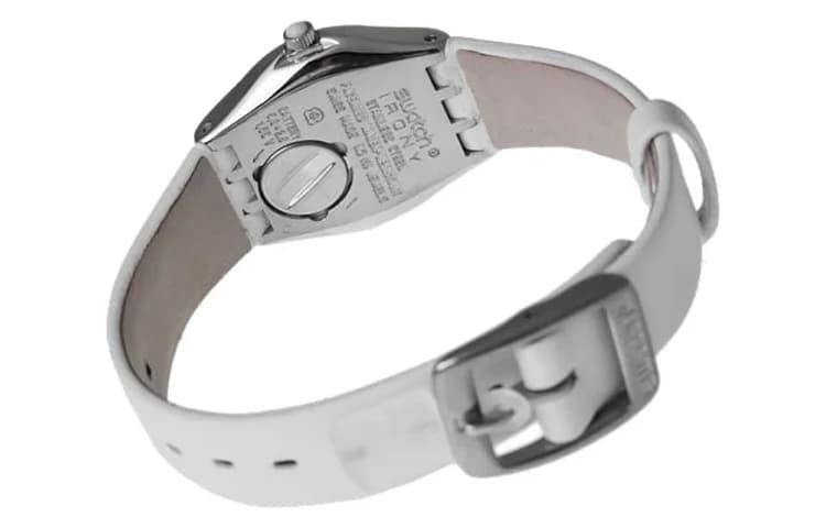 Часы Swatch Квартц Механизм 30 м Водонепроницаемые Женские Часы 28,7 мм Белый Циферблат Корпус из Нержавеющей Стали - изображение 3
