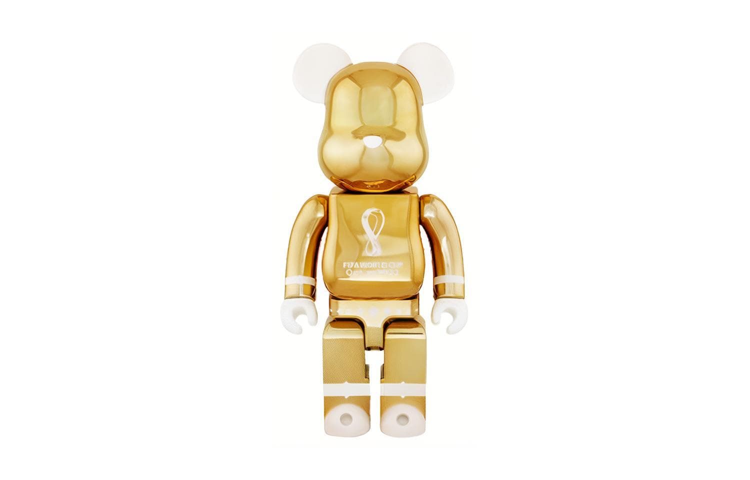 Фигурка BE@RBRICK Qatar World Cup 2022 Gold 100%400% - изображение 2
