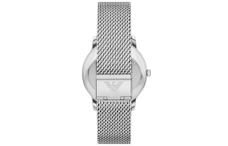 Механические часы EMPORIO ARMANI Часы с ремешком на запястье кварцевый механизм нержавеющая сталь шнуровка 42 мм синий циферблат - изображение 4