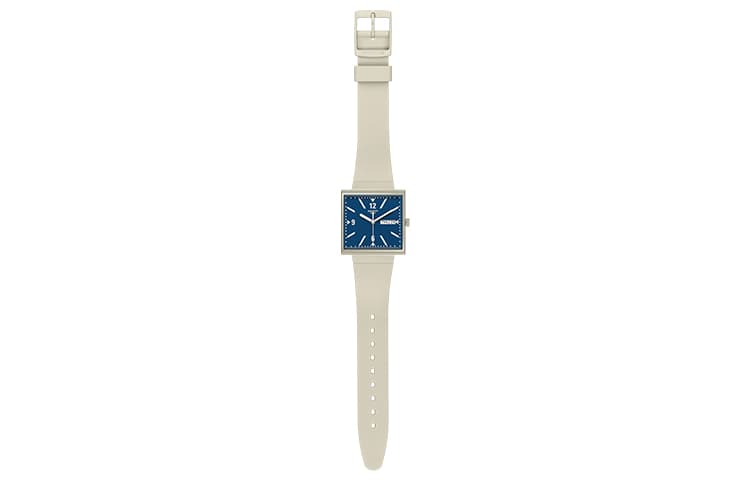 Часы SWATCH Коллекция Кварцевый механизм Мода Унисекс Часы 33,25 мм 33,25*41,8 мм Синий циферблат - изображение 2