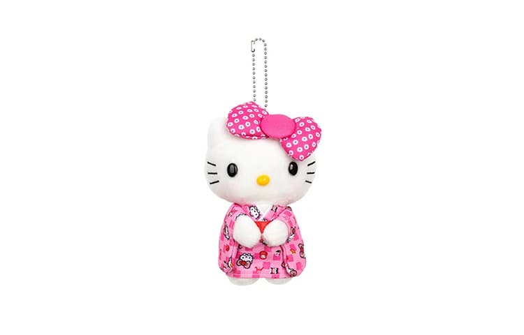 Sanrio Hello Kitty Японский стиль Кимоно с классическими японскими мотивами Розовая Кукла Плюшевый Украшение - изображение 1