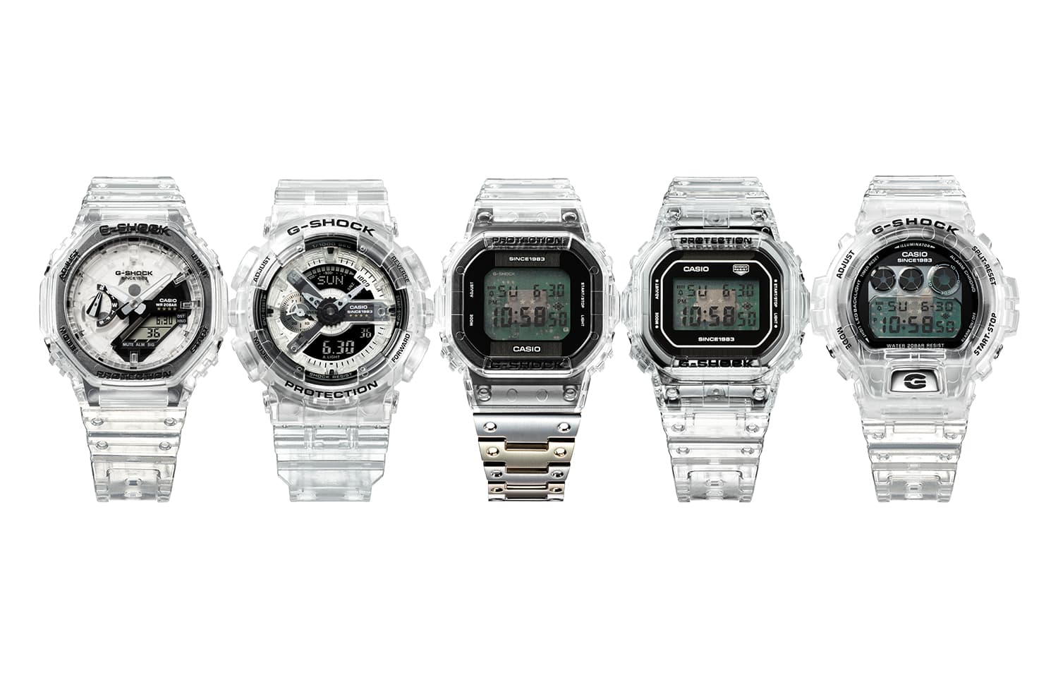 Часы CASIO G-SHOCK40 clearremix51 GS-40 - изображение 1