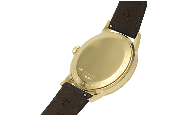 Часы Tissot Classic Collection Кварцевый механизм 50 м Водонепроницаемые Мужские часы Часы 42 мм Бежевый циферблат часов - изображение 4