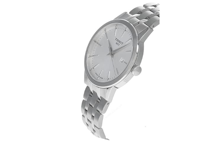 Часы Tissot Quartz Механизм 50м Водонепроницаемые Мужские Часы Циферблат 42мм Серебристый Нержавеющий Стальной Корпус - изображение 2