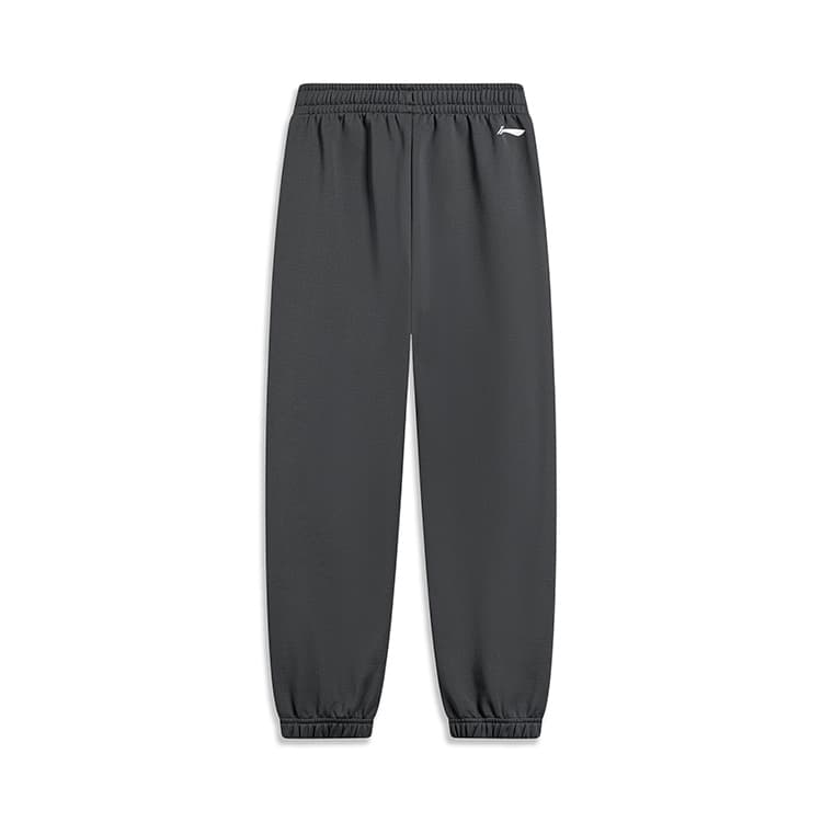 Li NING Young Спортивные трикотажные брюки Принт с буквами Эластичный пояс Утолщенный And С флисовой подкладкой - изображение 2