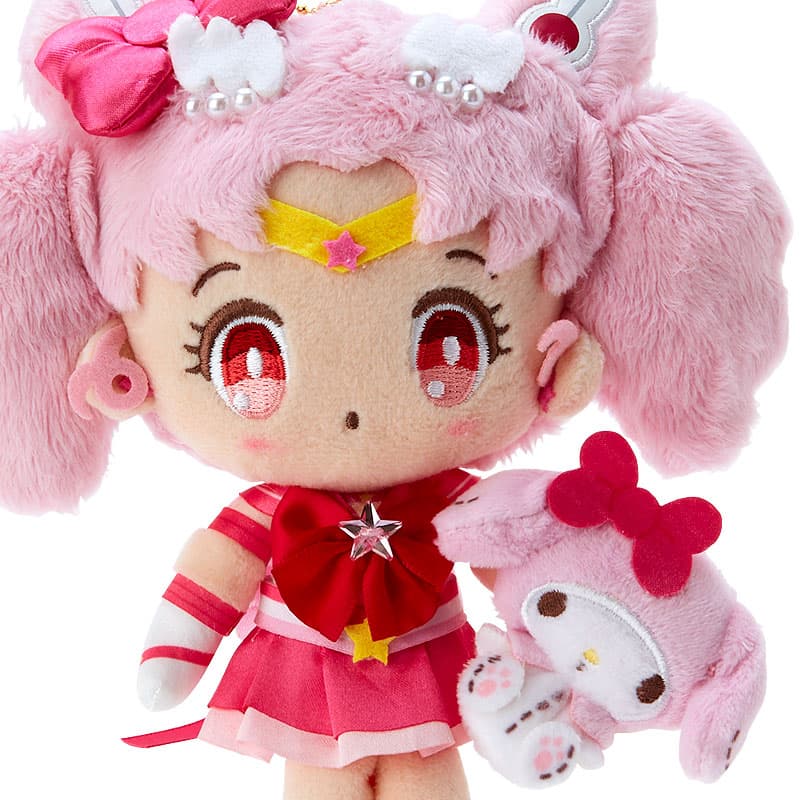 Sanrio x Sailor Moon Chibi Moon My Melody Контроллер Cosmos Куклы Плюшевые брелки 21 см - изображение 3