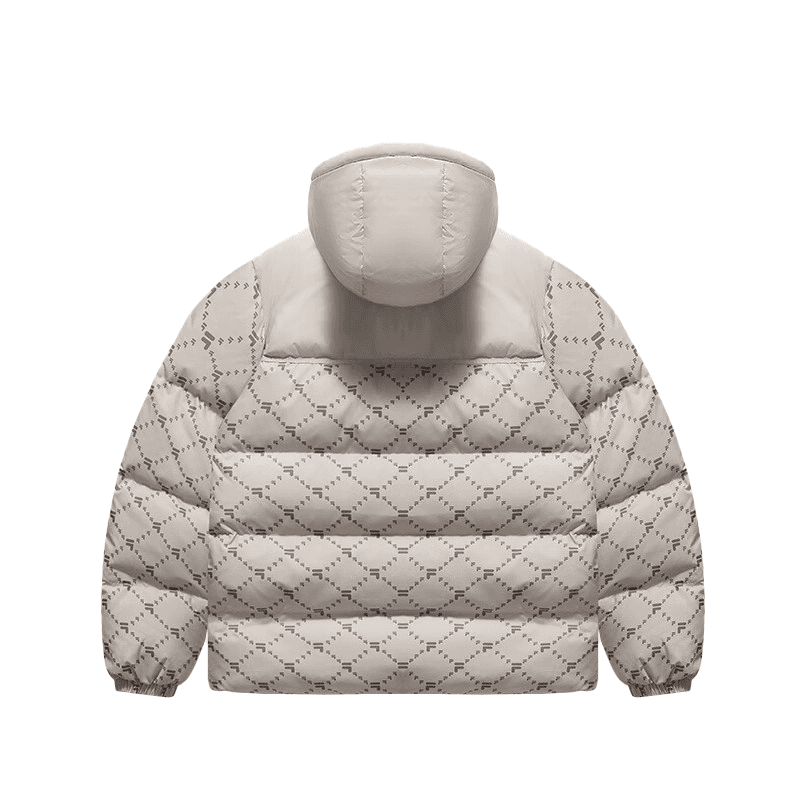 Зимняя куртка FILA FUSION FOB Пуховик Унисекс Кожаный Серый - изображение 2