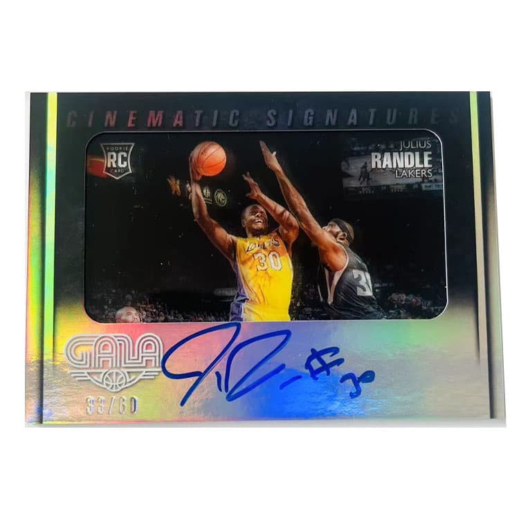 Коллекционные карточки PANINI 2014 15 Баскетбол NBA 14 15 Лейкерс Randle Новые звезды Rc Подпись Рефракционные спортивные карты 1 шт - изображение 1