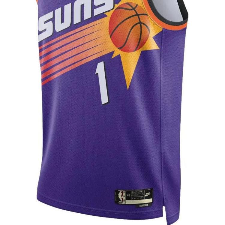 Баскетбольная майка Nike NBA 90s Retro Jersey Suns Booker 1 Purple - изображение 3