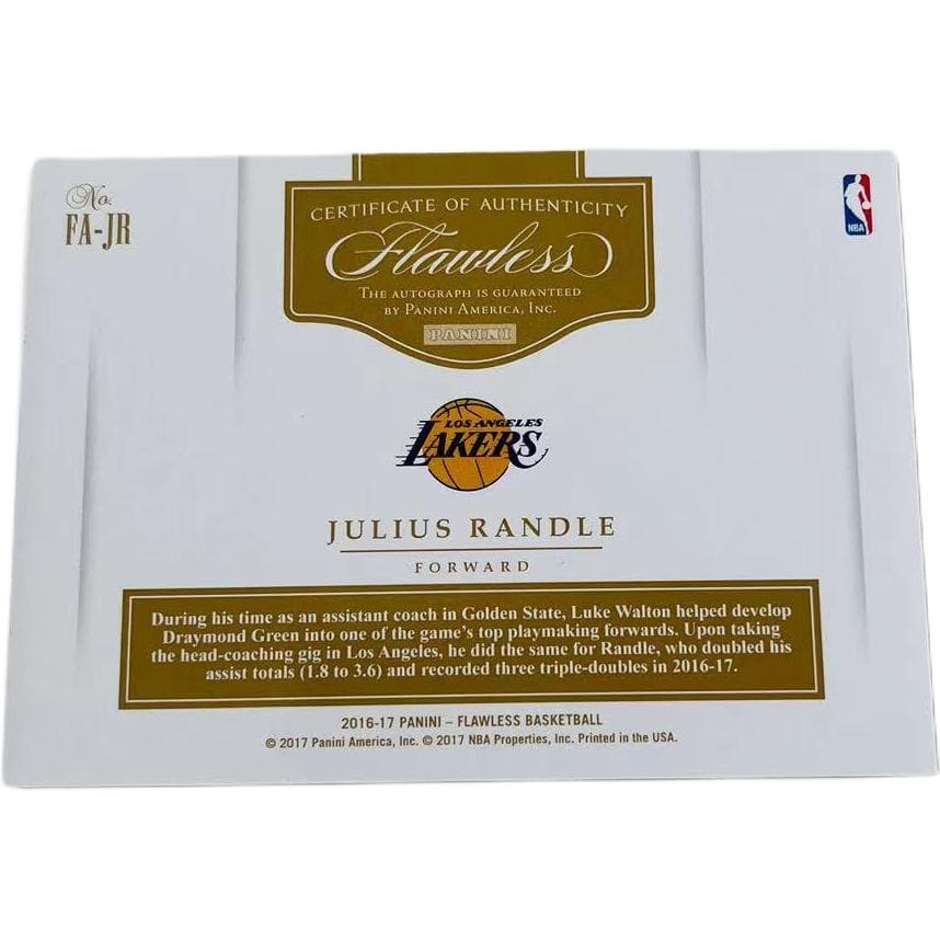 Коллекционные карточки PANINI 16 17 Лейкерс Randle Настольный Фирменный Gold Edition JULIUS Randle Игрок Карта Карта Товар Access - изображение 2
