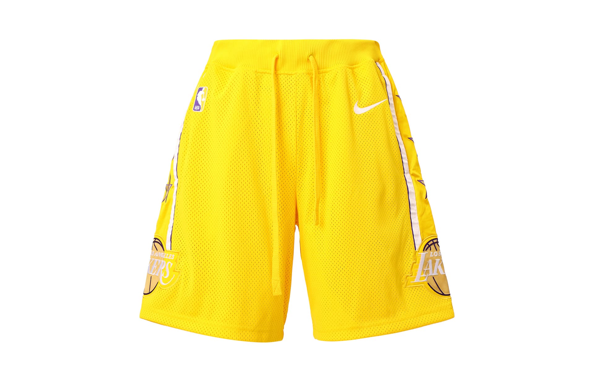 Баскетбольные шорты Nike NBA Lakers Fan Shorts Yellow - изображение 2