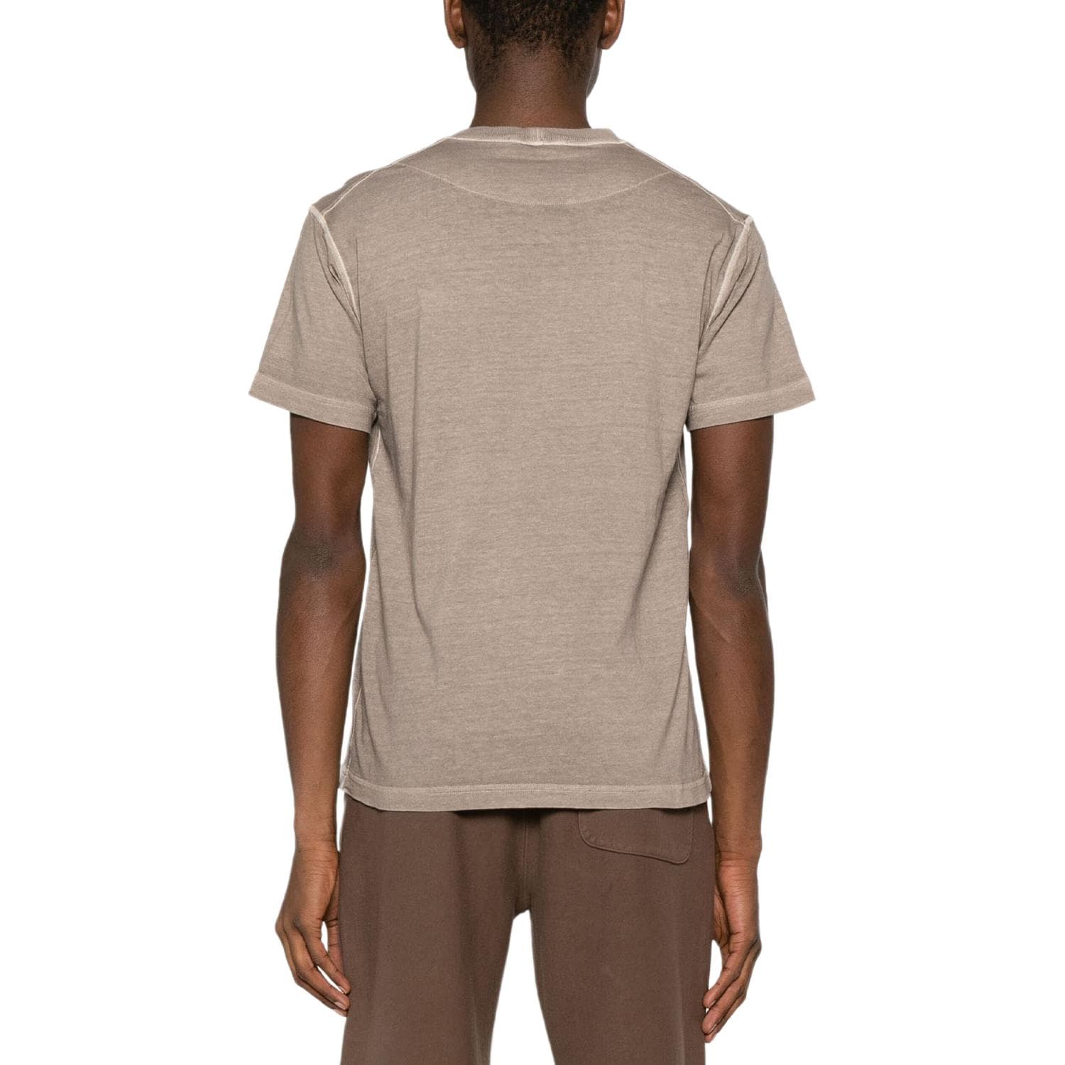 Футболка STONE ISLAND T-рубашка мужская коричневая - изображение 2