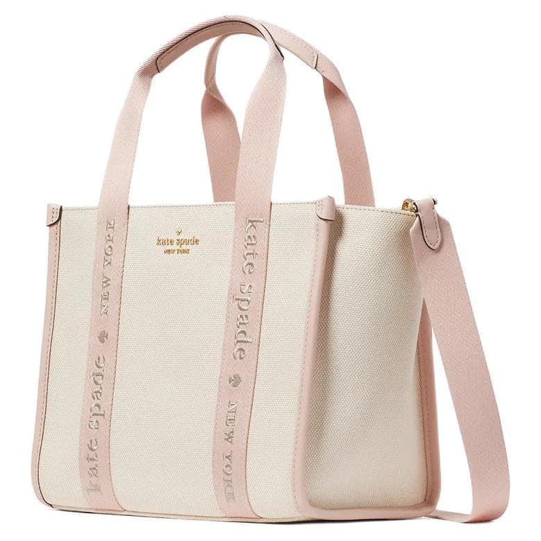 Сумка Kate Spade Сумка Tote из холста Сумка для покупок Сумка Маленькая Женская Дымчато-розовая - изображение 2