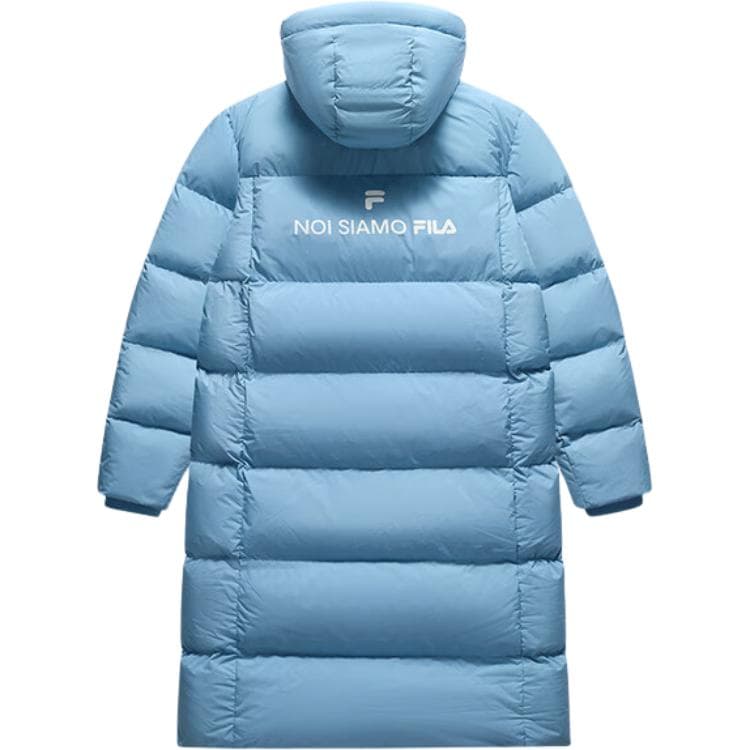 Зимняя куртка FILA FUSION FOB Пуховик Унисекс Расслабленный Синий - изображение 2