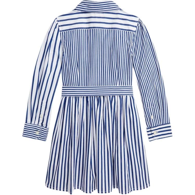 Polo Ralph Lauren Длинное платье с длинными рукавами SS24 синего цвета для детей - изображение 2