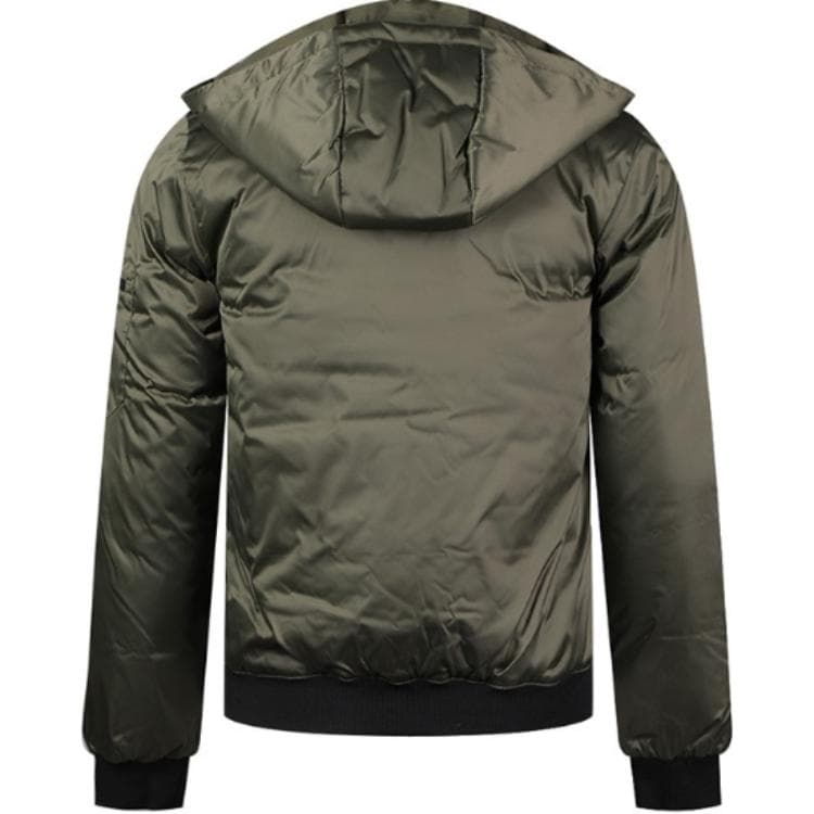 Зимняя куртка Adidas Neo Y DWN BMB Мужской пуховик коричневого цвета - изображение 2