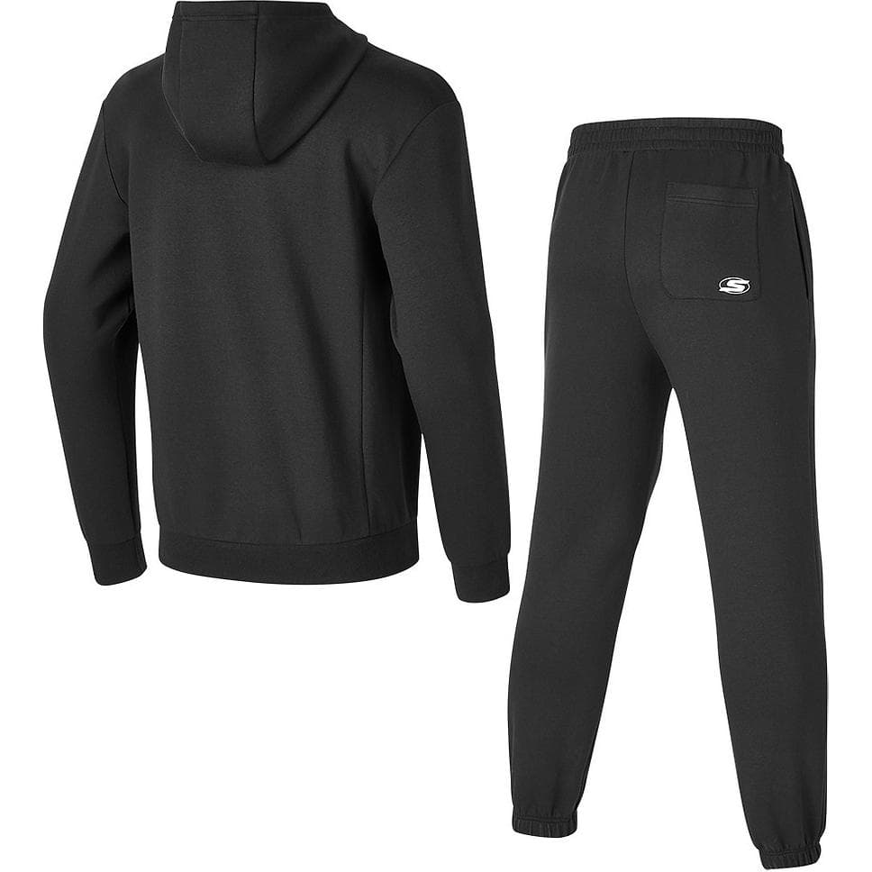 Skechers Basic Sports Свитшот Набор волшебных цветов Мужской Угольно-черный - изображение 2
