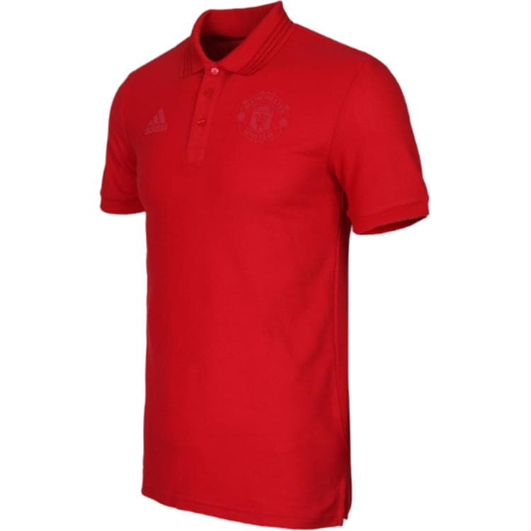 Поло Adidas MUFC Поло Мужское Красное - изображение 3