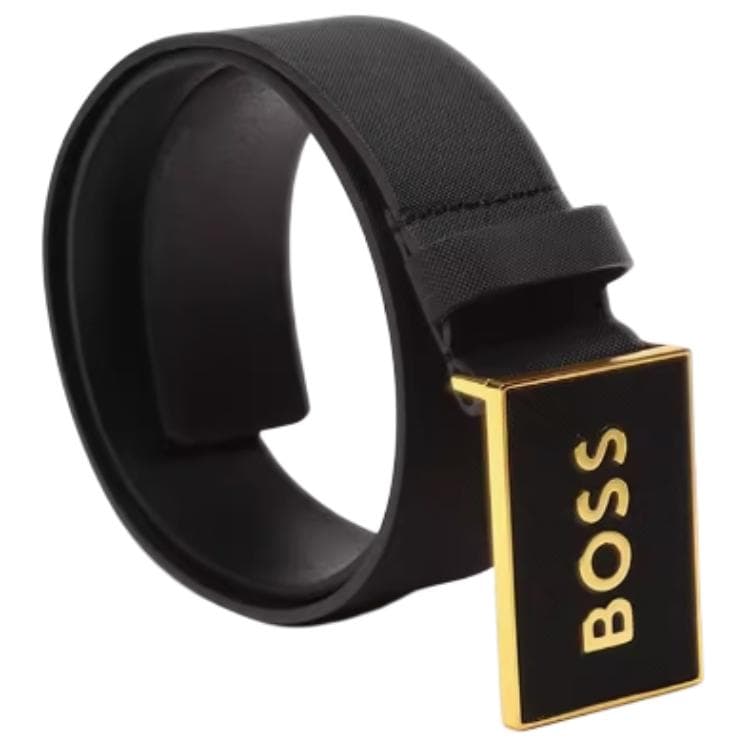 Ремень HUGO BOSS Ремни из коровьей кожи Мужской Черный Ширина 3,8 см - изображение 2