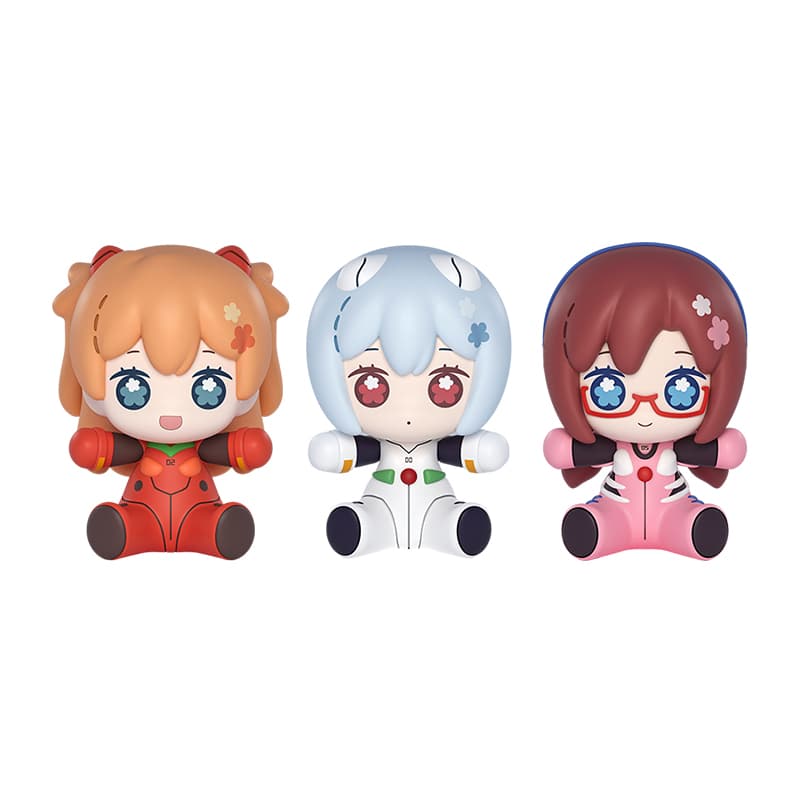GOOD SMILE COMPANY Huggy Good Smile Аска Лэнгли Сорью Рей Аянами Мари Макинами БАТТАЛЛ Чиби Фигурки 6,5 см - изображение 3