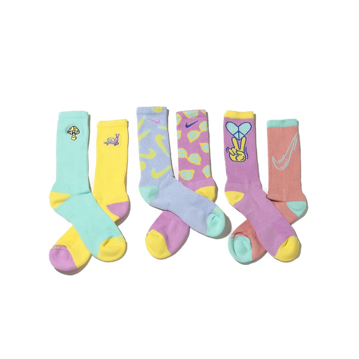 Носки Nike Striped Logo Mid Socks 3-Pack - изображение 4
