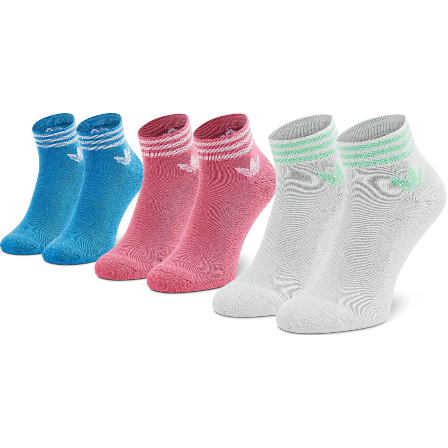 Носки adidas Originals Trefoil Ankle Socks 3 Pairs - изображение 2